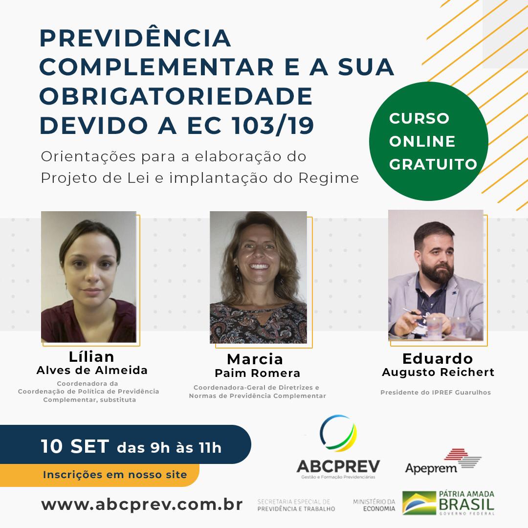 Leia mais sobre o artigo Curso Previdência Complementar e sua obrigatoriedade devido a EC 103/19