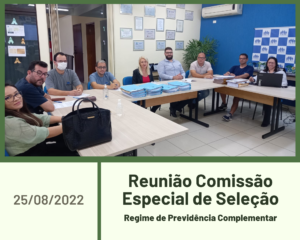 Leia mais sobre o artigo Reunião Previdência Complementar 25/08/2022