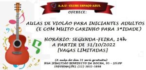 Leia mais sobre o artigo A.A.U. Clube Espaço Azul – Aula de Violão