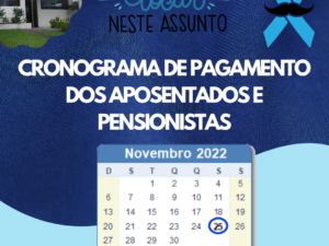 Calendário de Pagamento: novembro/2022