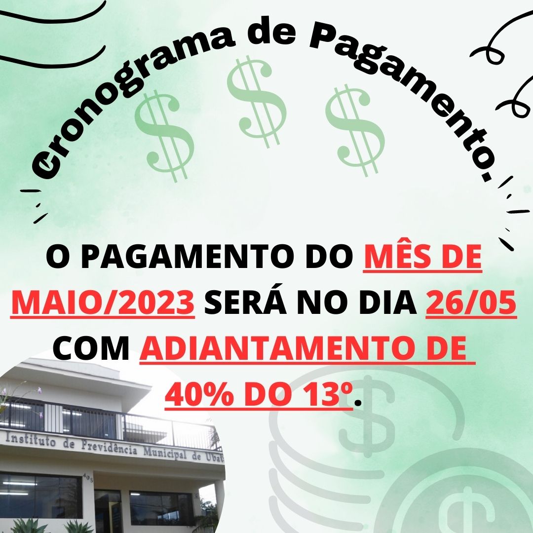 Leia mais sobre o artigo Cronograma de Pagamento: 05/2023