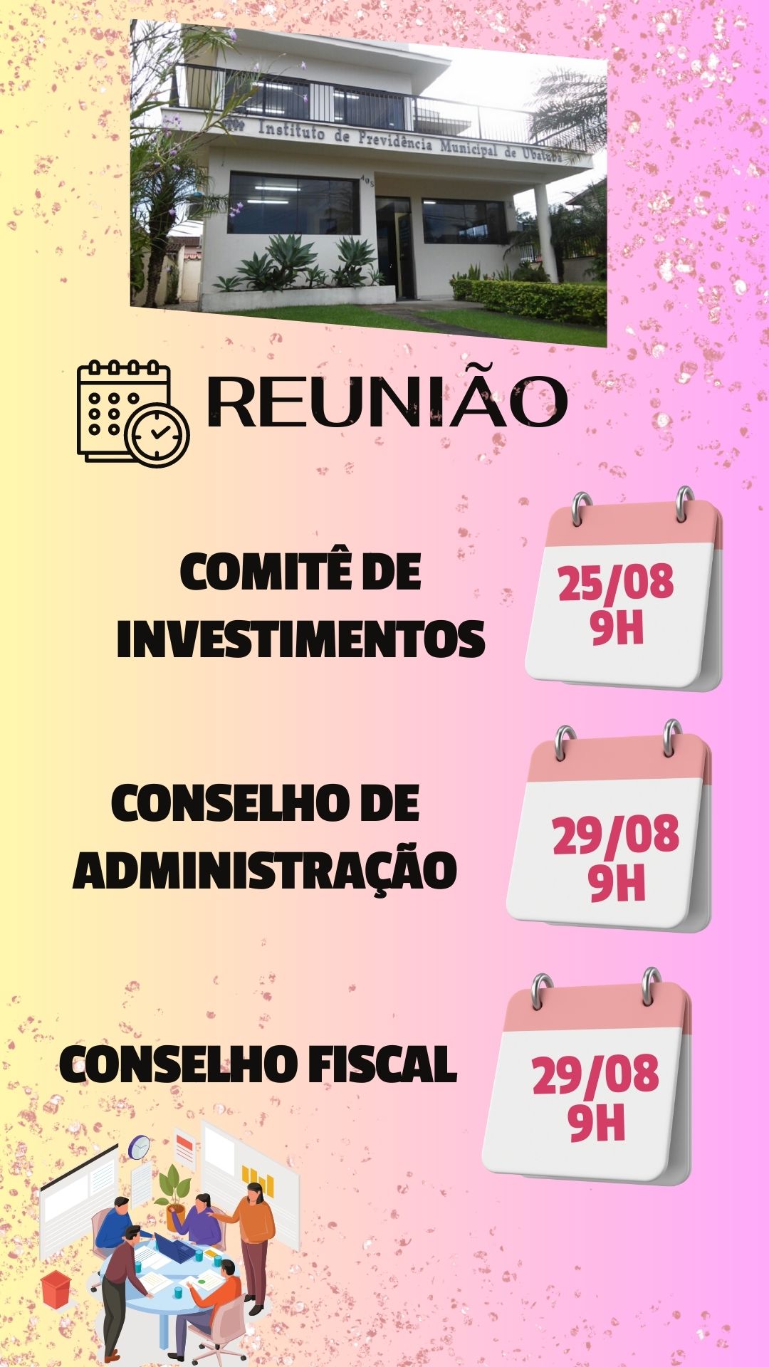 Leia mais sobre o artigo Cronograma de Reuniões 08/2023