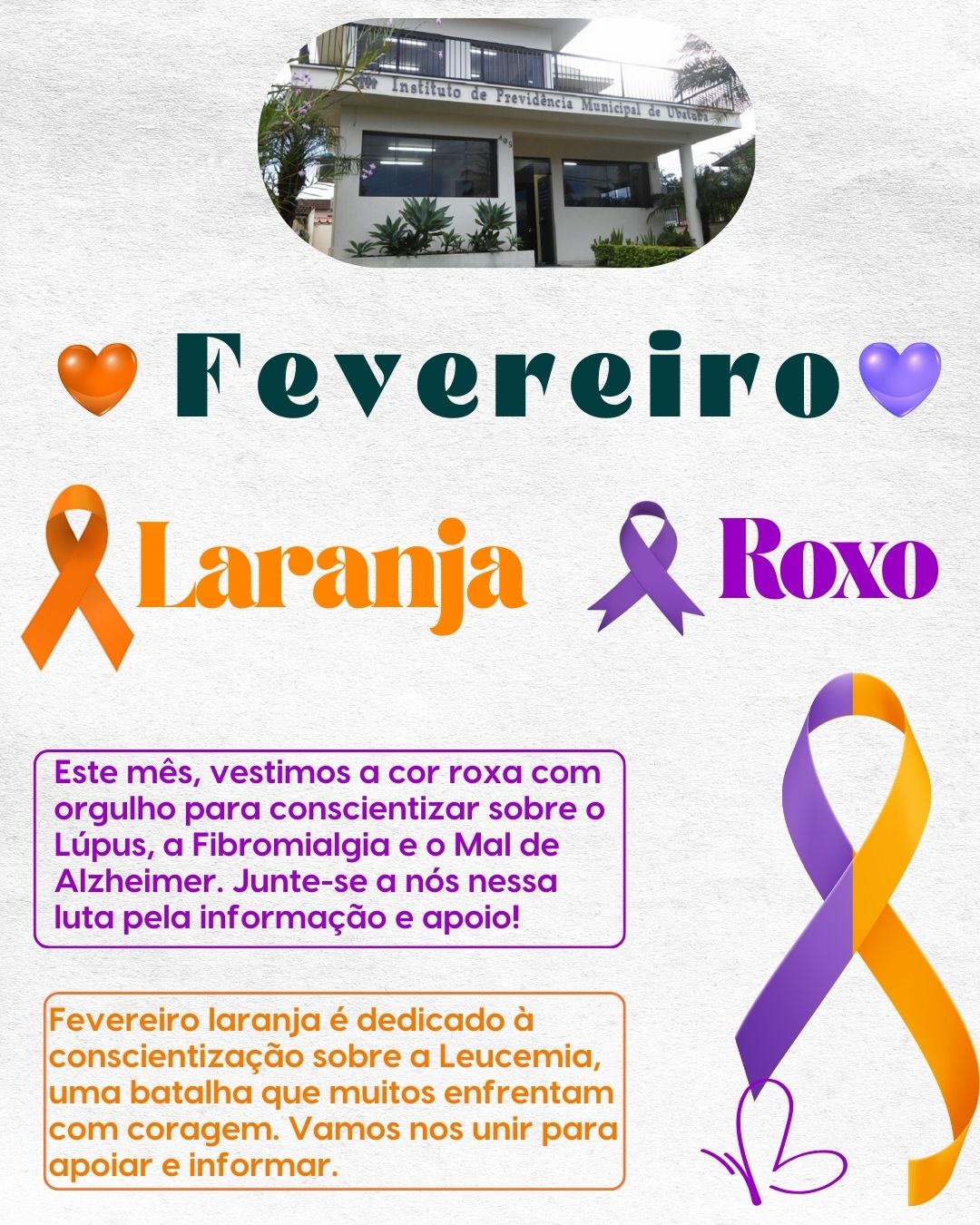 Leia mais sobre o artigo Campanha das Cores: Fevereiro Roxo e Laranja